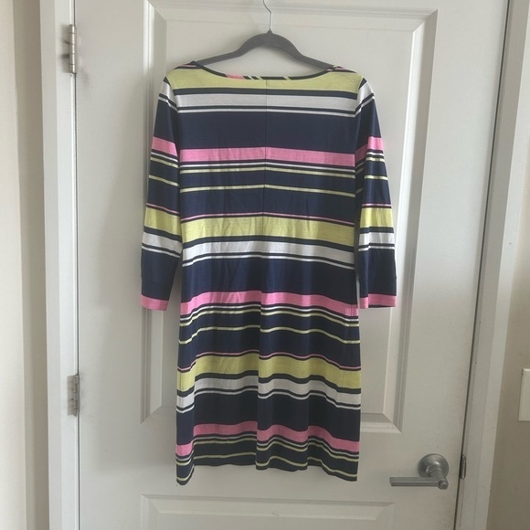 Lilly Pulitzer Marlowe Dress Blue Pink Sun Stripe Size M - Picture 6 of 11